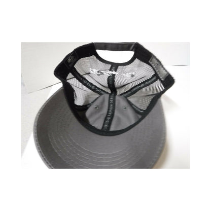 New Authentic Skeeter Richardson Hat  Charcoal/ Black Mesh/ White Skeeter Bug