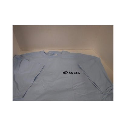 New Authentic Costa Short Sleeve T-Shirt Native Marlin Light Blue 2XL
