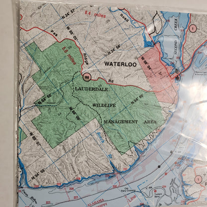 Atlantic Mapping GPS Paper Map Lake Pickwick