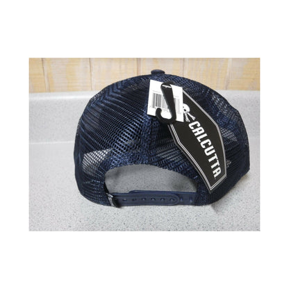 New Authentic Calcutta All Mesh Hat  Navy with Circle Patch