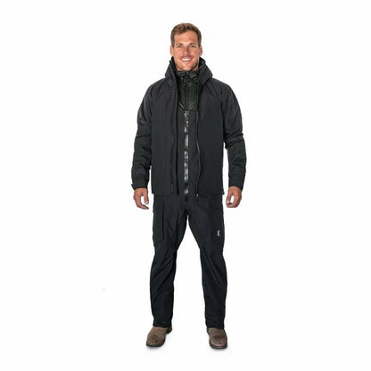 Buck N Bass Reservoir Rain Shell Jacket Black-Size  Large