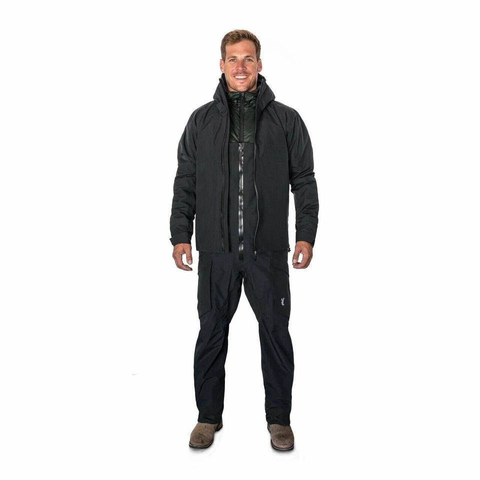 Buck N Bass Reservoir Rain Shell Jacket Black XXL