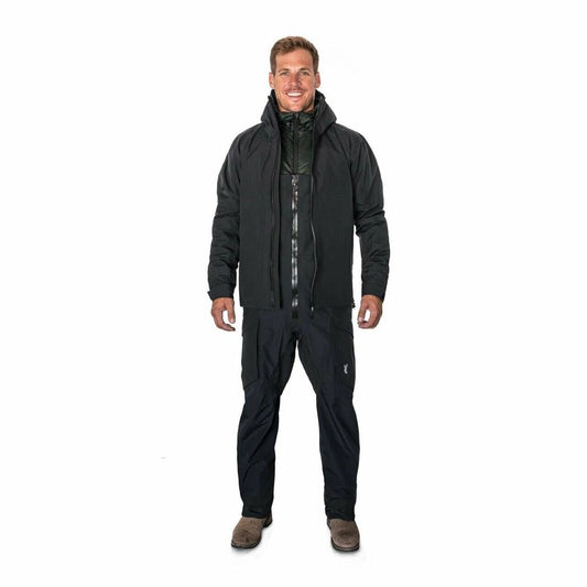 Buck N Bass Reservoir Rain Shell Jacket Black XXL