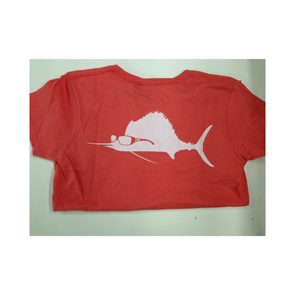 New Authentic Costa Short Sleeve T-Shirt Sunglass Sailfish Coral