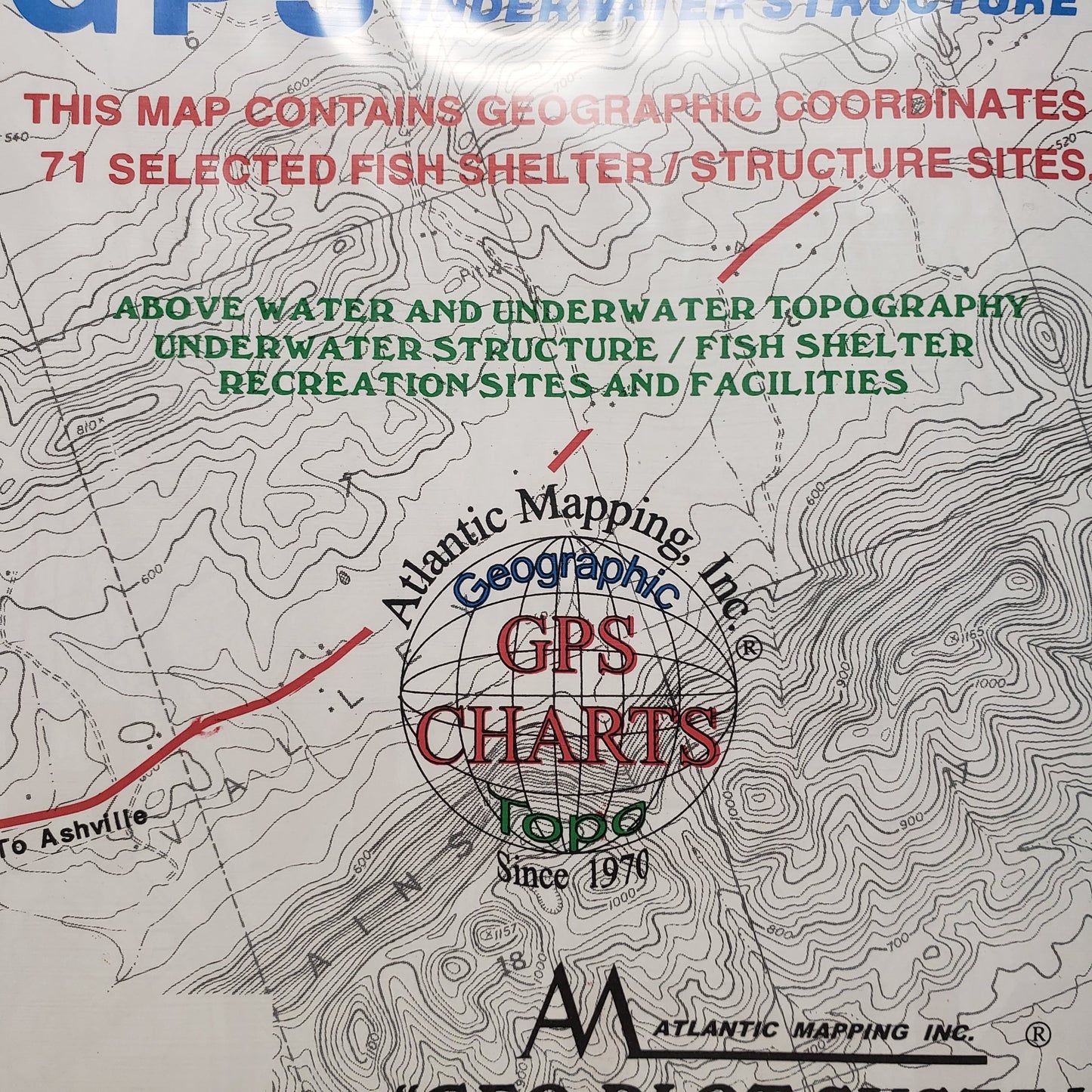 Atlantic Mapping GPS Paper Map Neely Henry