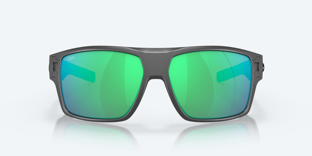 New Authentic Costa Sunglasses-Diego -Matte Gray Frame/Green Lens-580G