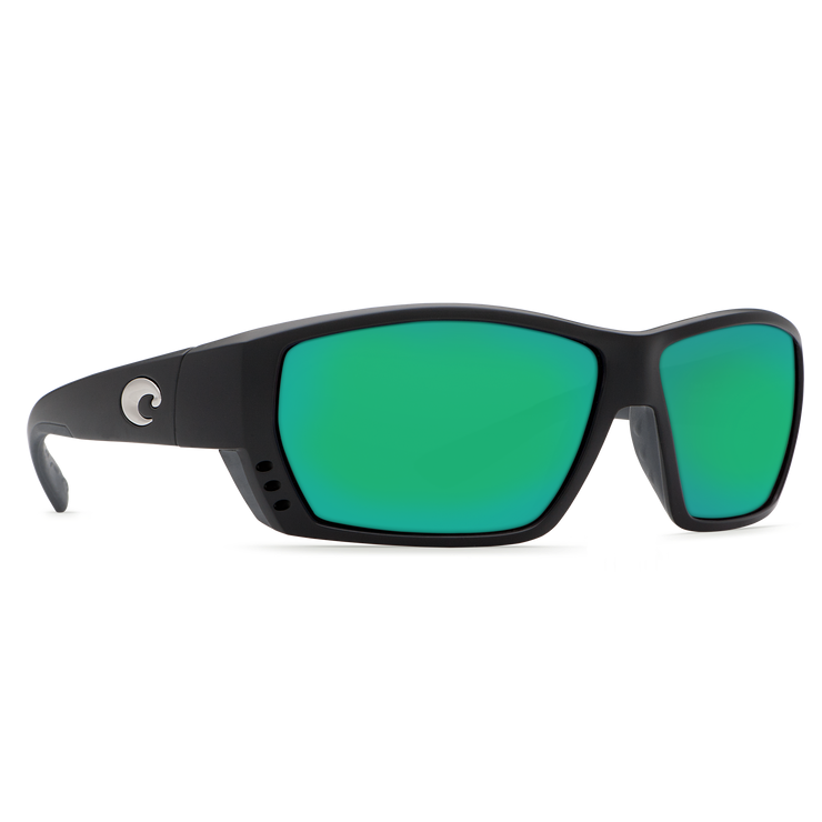 Matte Black Frame Green Mirror Lens