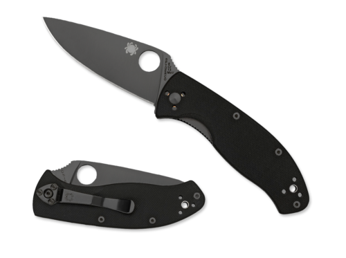 Spyderco Tenacious G-10 Black Blade Plain C122GBBKP