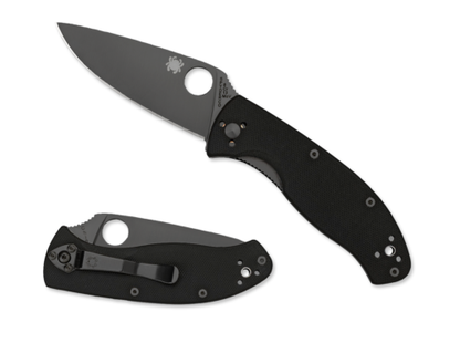 Spyderco Tenacious G-10 Black Blade Plain C122GBBKP