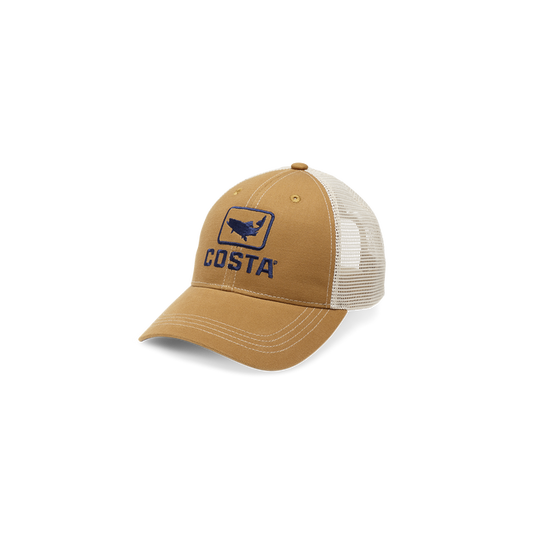 Trout- Tan with White Mesh