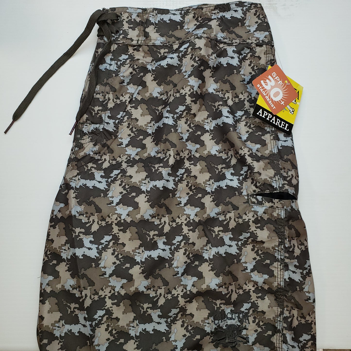 New Authentic Calcutta Board Shorts GREEN/CAMO 40