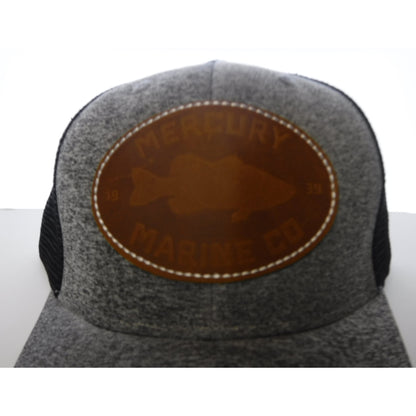 New Authentic Mercury Hat-Gray with Tan Patch Black Mesh
