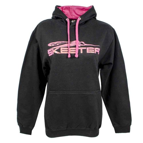 New Authentic Skeeter Ladies Hoodie-Pink Logo-