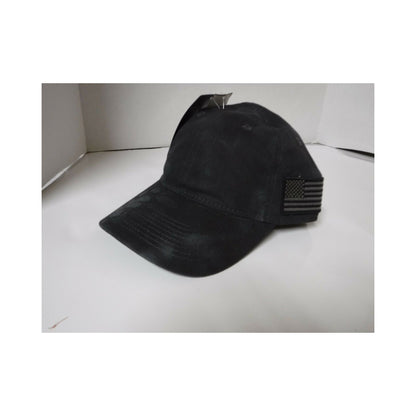 New Authentic Outdoor Cap Low Profile Kryptek Typhon/ Blue/Black USA Flag