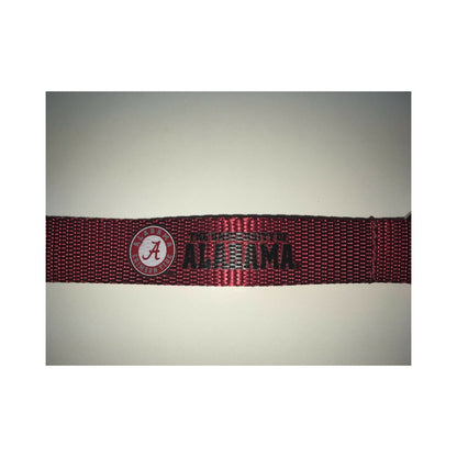 New University of Alabama Carabiner Strap Red/ Univ of AL in Black