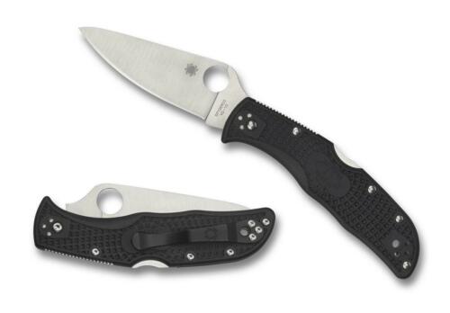 Spyderco Endela Folding Knife C243PBK Plain VG-10 Stainless Blade Black Handle