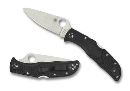 Spyderco Endela Folding Knife C243PBK Plain VG-10 Stainless Blade Black Handle
