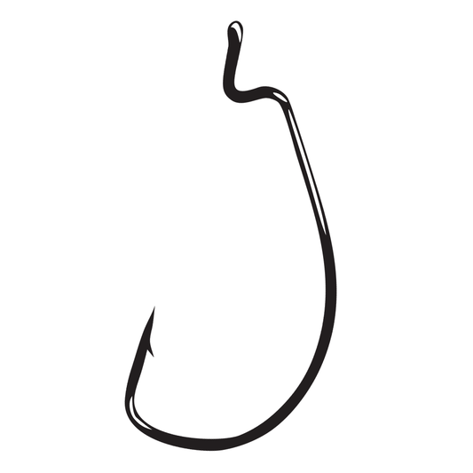 Gamakatsu Offset EWG Worm Hook- NS Black