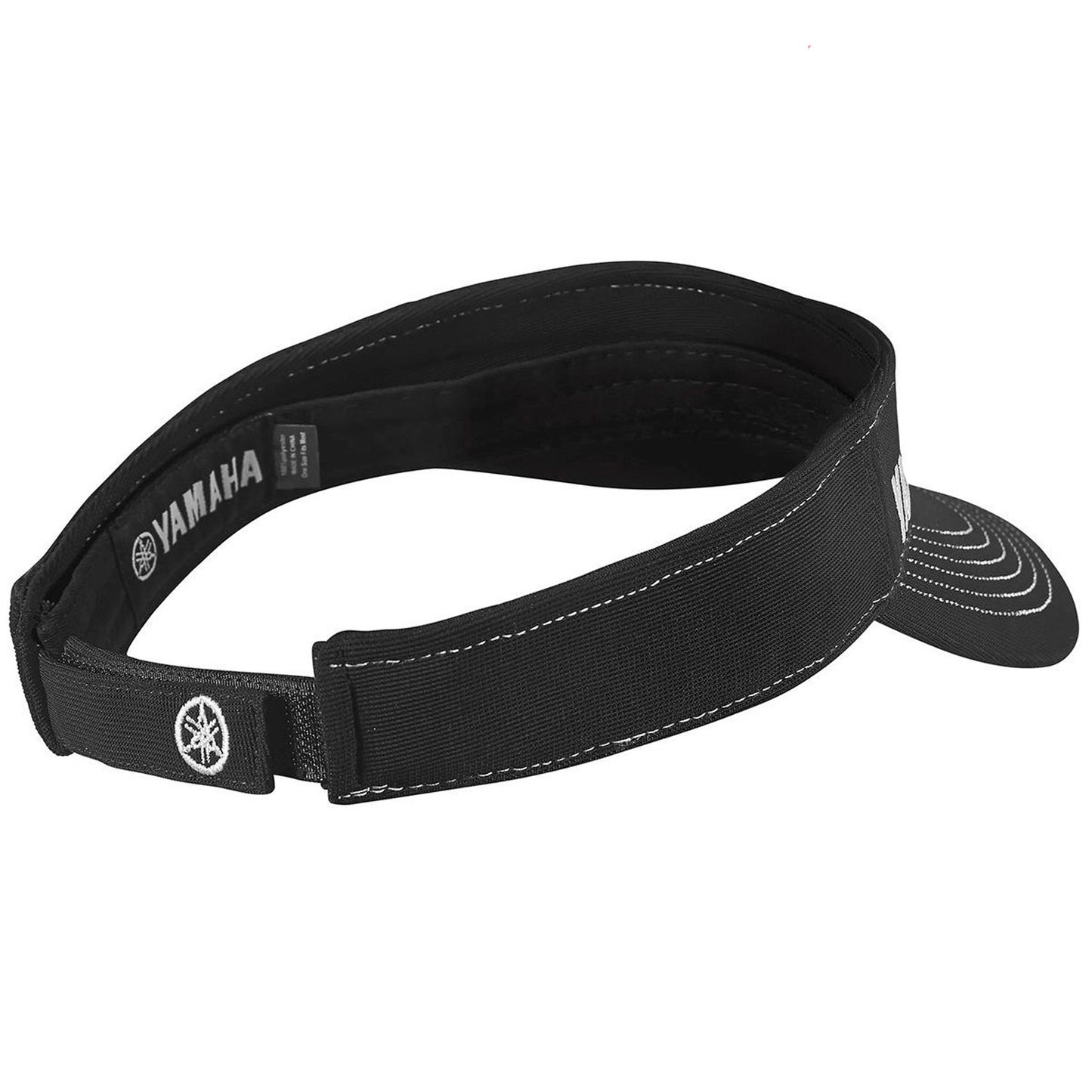 New Authentic Yamaha Visor-Black/White Logo