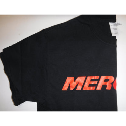 New Authentic Mercury Marine Short Sleeve Shirt Black/ Mercury on Front/ Logo on Back  Small