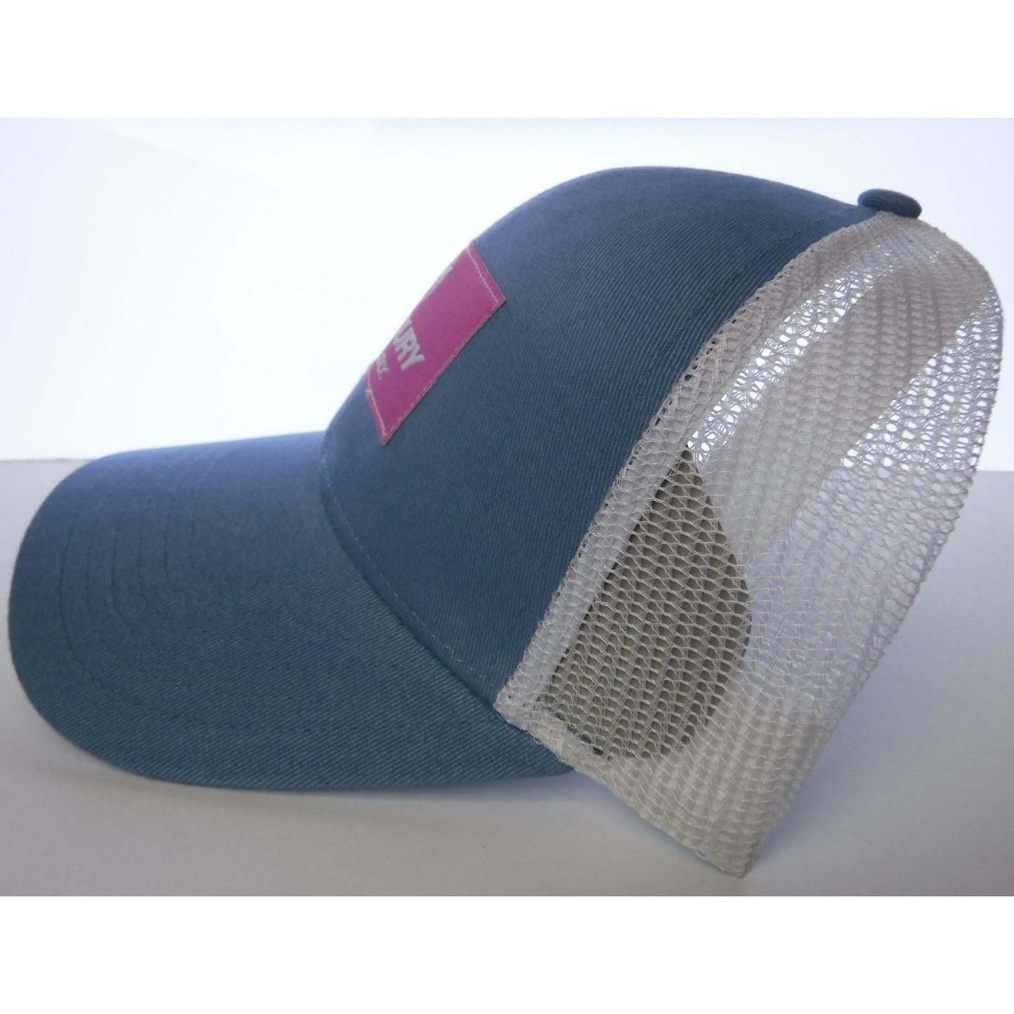 Authentic Mercury Marine Trucker Hat Ladies Steele Blue/ White Mesh