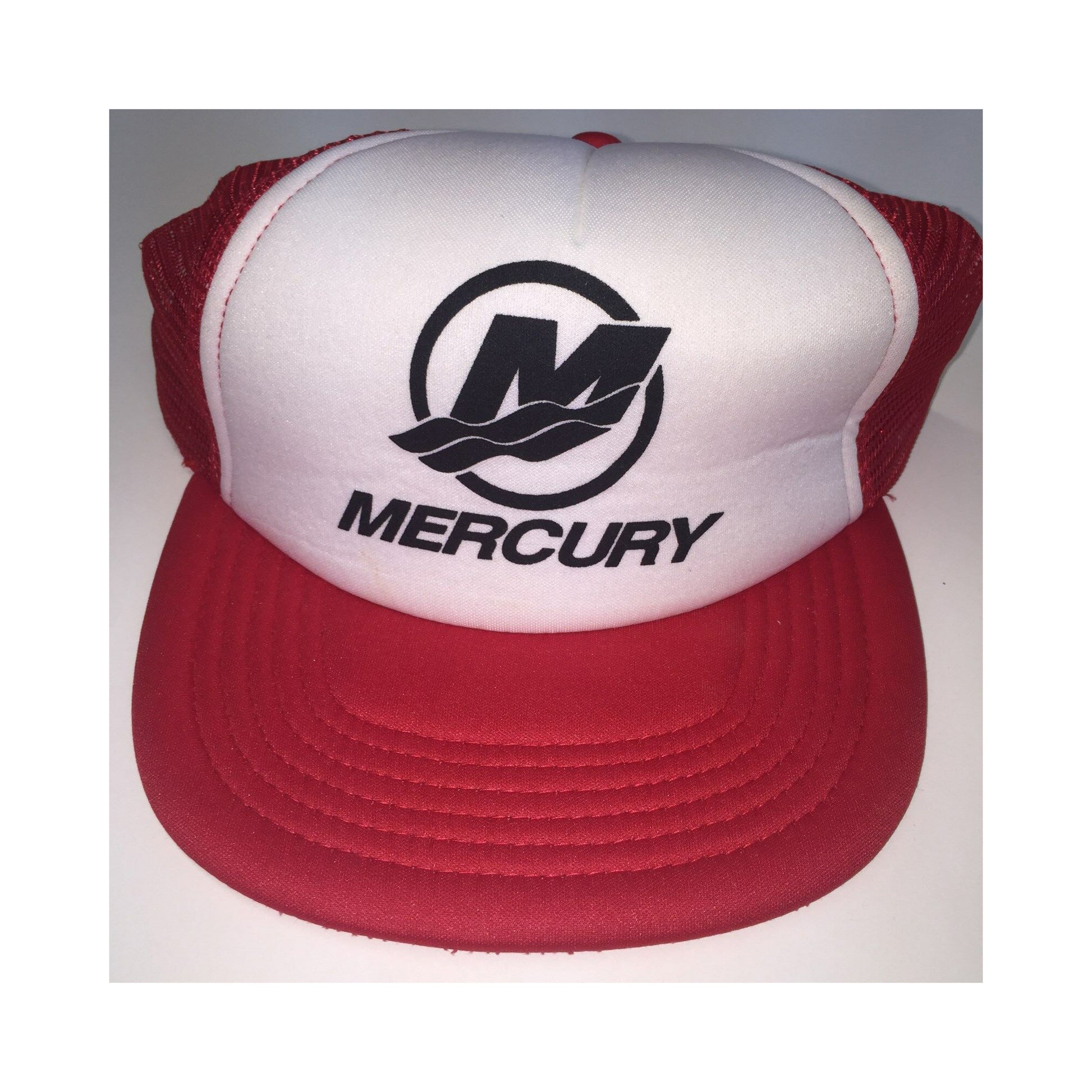 White/ Red Bill and Mesh