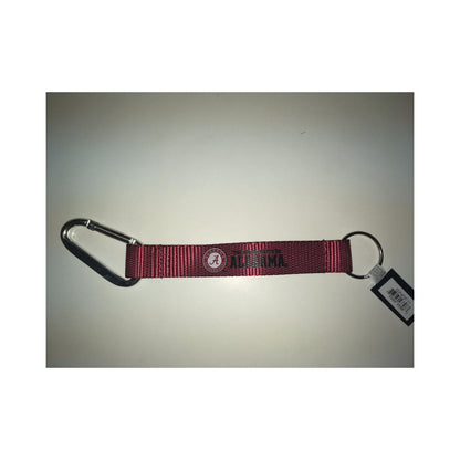 New University of Alabama Carabiner Strap Red/ Univ of AL in Black