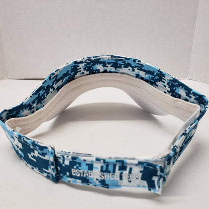 New Authentic Mercury Marine Visor Marine Blue Digital Camo