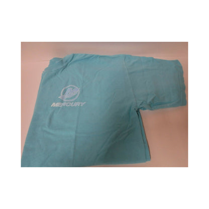 New Authentic Mercury Marine Short Sleeve Shirt Blue Ringspun Comfort Color Mercury Boat XL
