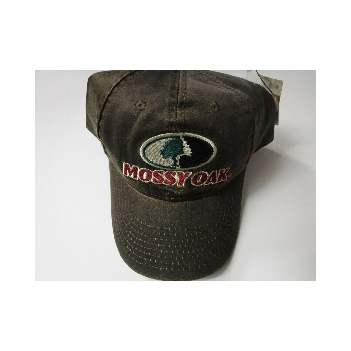 New Authentic Mossy Oak Hat Green Tree Brown/ Red Mossy Oak
