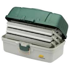 Plano 3-Tray Tackle Box Green/White