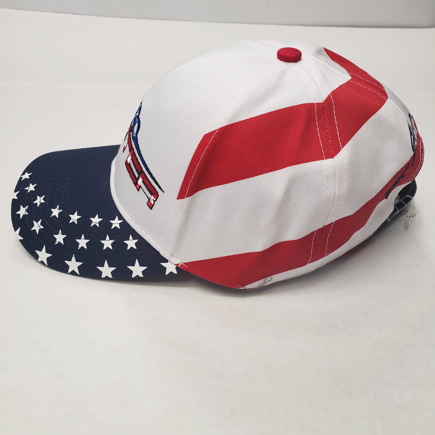 New Authentic Skeeter Richardson Hat  Red/ White/ Blue/ Back Eat Sleep Fish USA