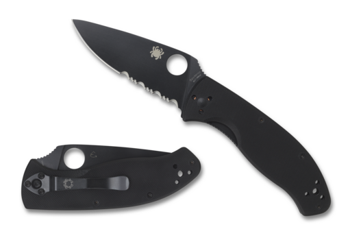 Spyderco Tenacious G-10 Black Blade Plain C122GBBKP