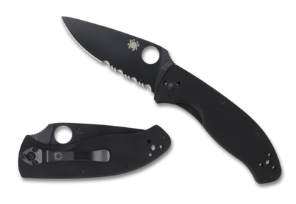 Spyderco Tenacious G-10 Black Blade Plain C122GBBKP