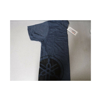 New Yamaha T-Shirt Short Sleeve Tuning Fork Heather with Black Logo Small