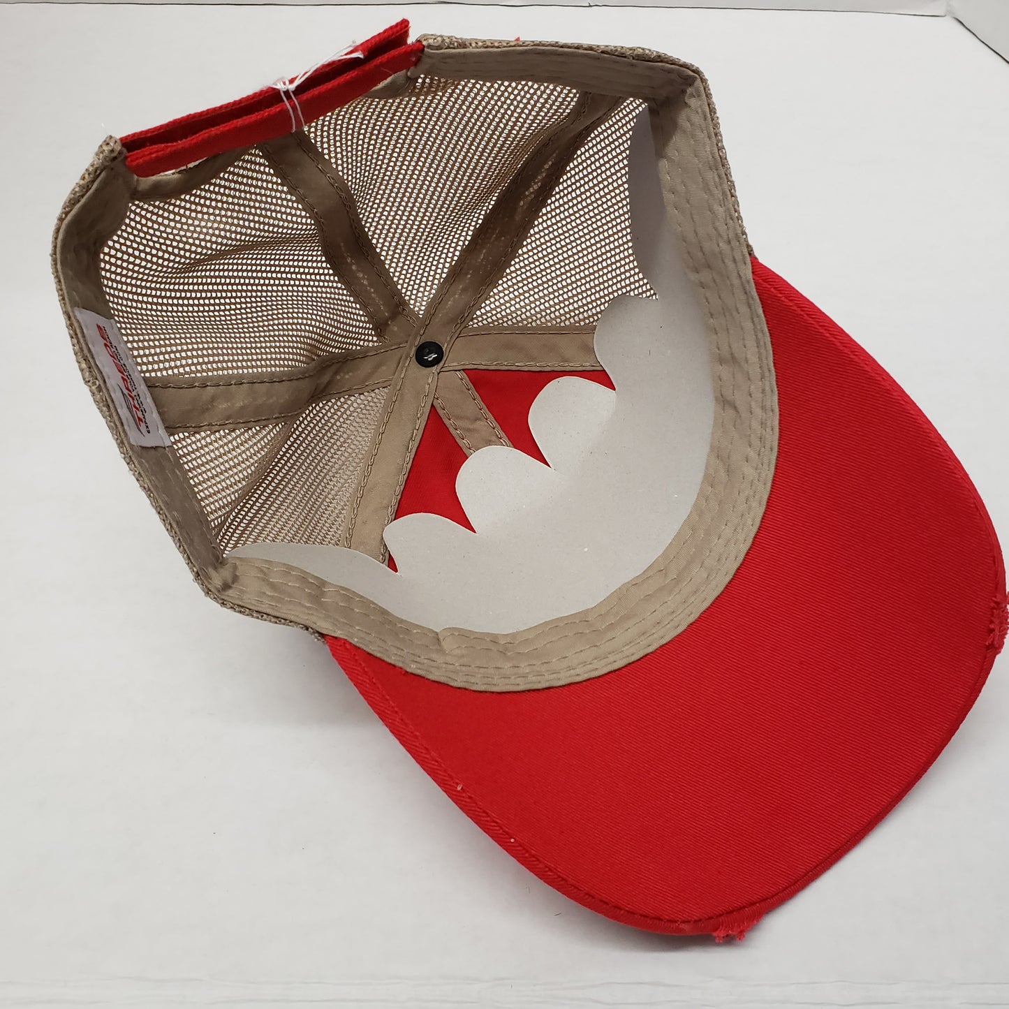 Authentic Mercury Marine Hat Red/ Khaki Mesh