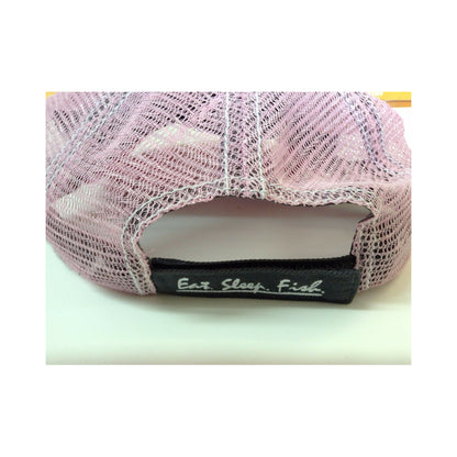 New Authentic Skeeter Distressed Hat Charcoal/ Contrast Stitch/ Ladies Chino Twill/ Back Pink Mesh