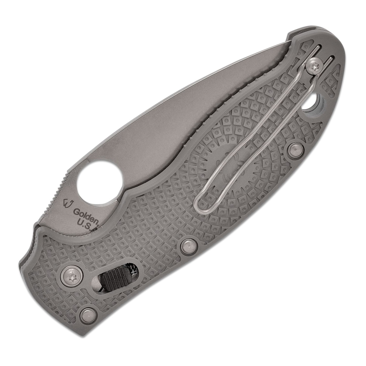 Spyderco Manix 2-Gray Lightweight Maxamet Plainedge C101PGY2