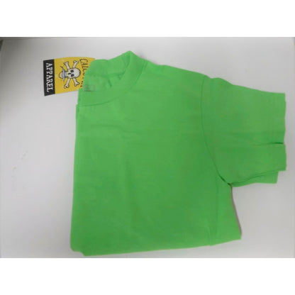 New Authentic Calcutta Short Sleeve Shirt  Lime Green/ Back White Original Logo KIDS Small