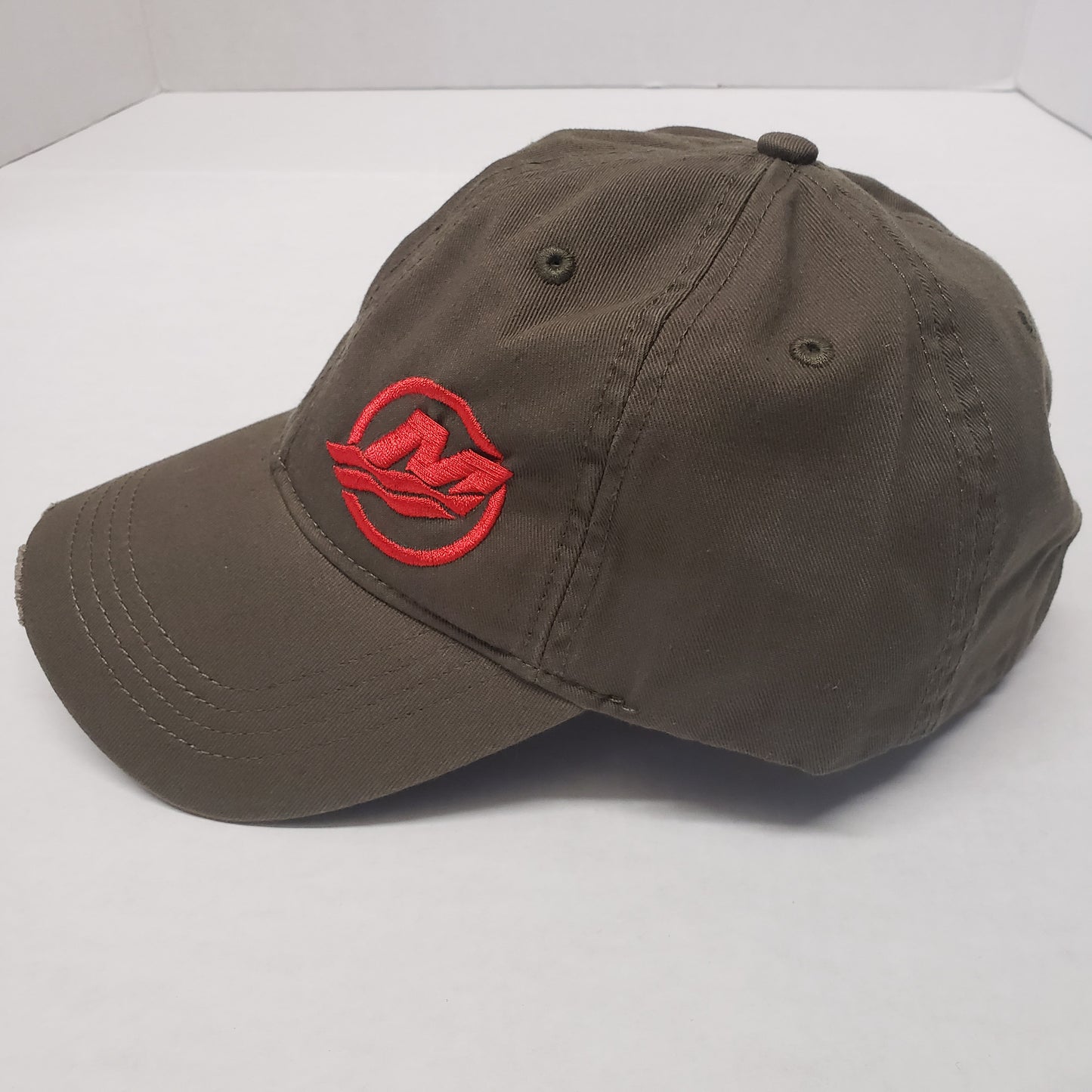 New Authentic Mercury Marine Hat Combat/Army Green/ Red Logo