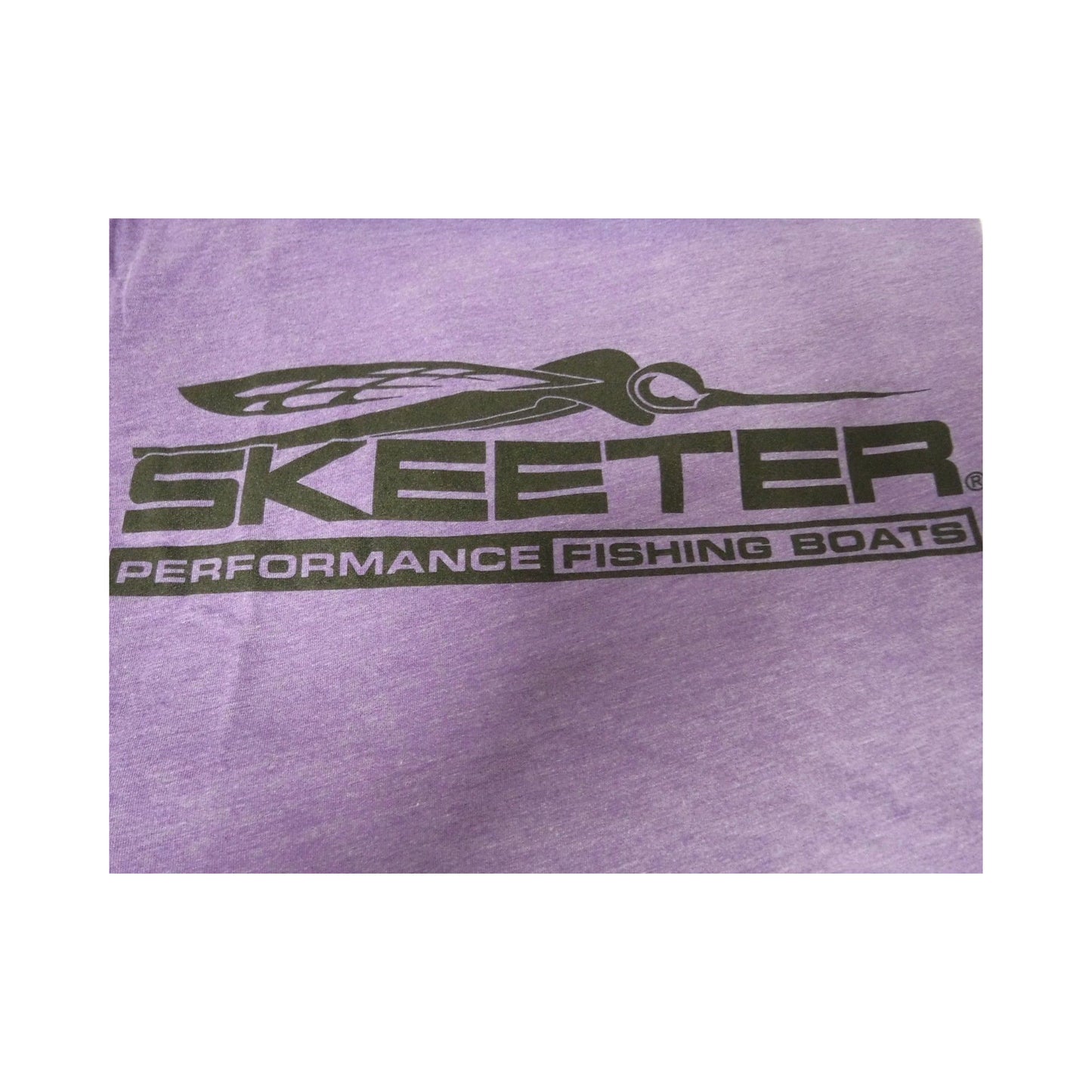 New Authentic Skeeter-Softstyle T-Shirt-Heather Purple/Eat, Sleep, Fish Small