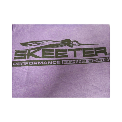 New Authentic Skeeter-Softstyle T-Shirt-Heather Purple/Eat, Sleep, Fish Medium