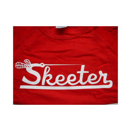 Z New Authentic Skeeter Long Sleeve Classic Crew Shirt Pullover/ Heather Red Large