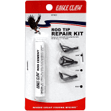 Eagle Claw Rod Tip Repair Kit W/Glue Black