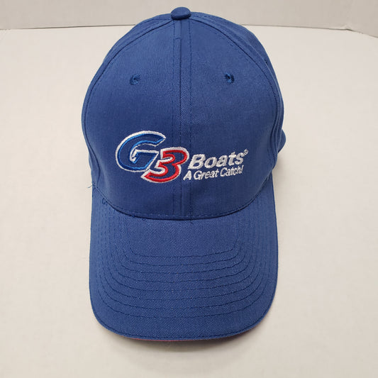 Blue/ with Logo on Front/ Red Rim Bill/ Adjustable