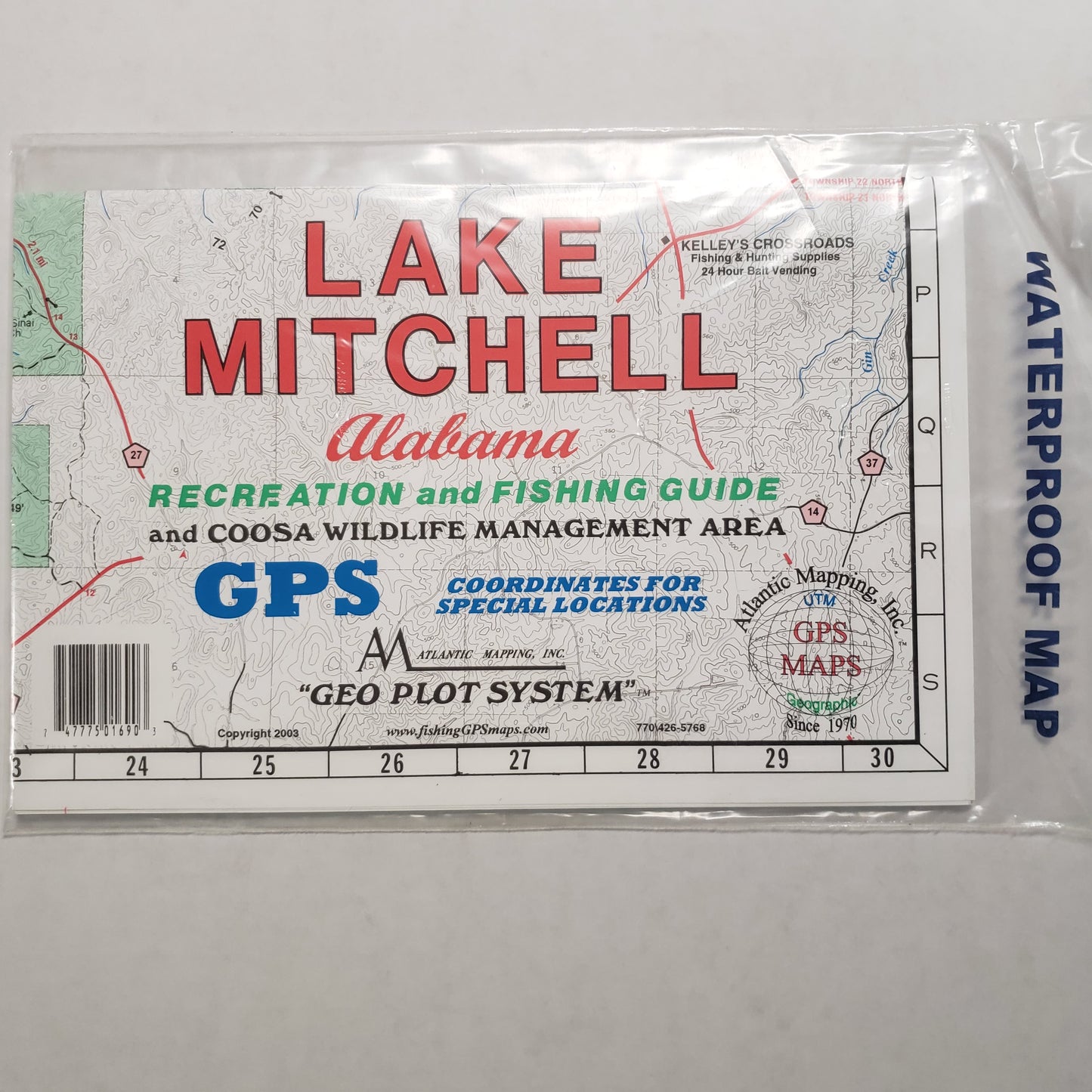 Atlantic Mapping GPS Waterproof Map Lake Mitchell