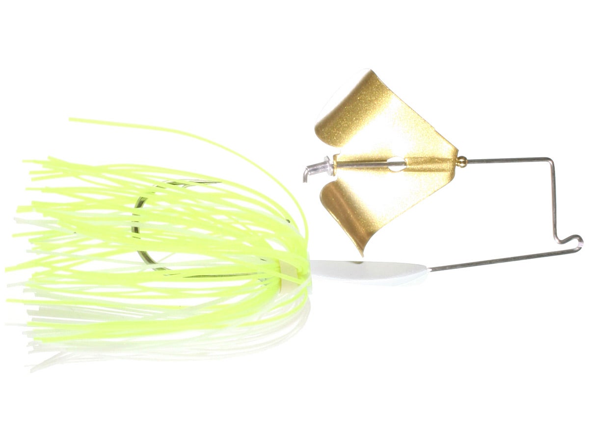 White & Chartreuse/ Gold Blade