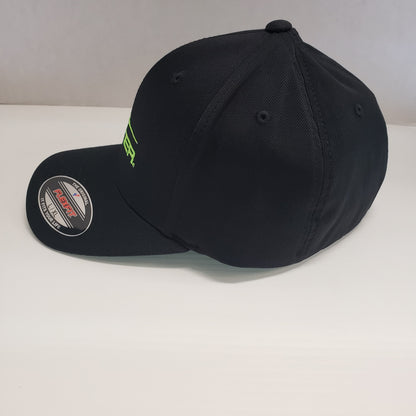 New Authentic Limited Edition Black/Neon logo Flex Fit Skeeter Hat