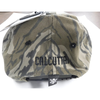 New Authentic Calcutta Hat Tan/ Bill and Back Camo/ Black Patch Logo