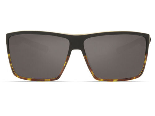 New Authentic Costa Del Mar Rincon Sunglasses Matte Black/Tortoise Frame Gray Lens 580P